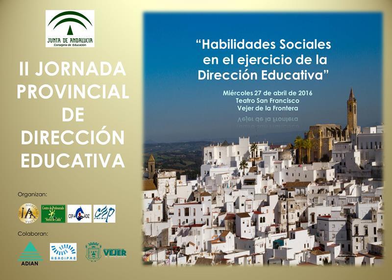 II JORNADA PROVINCIAL DE DIRECCIÓN EDUCATIVA EN CÁDIZ