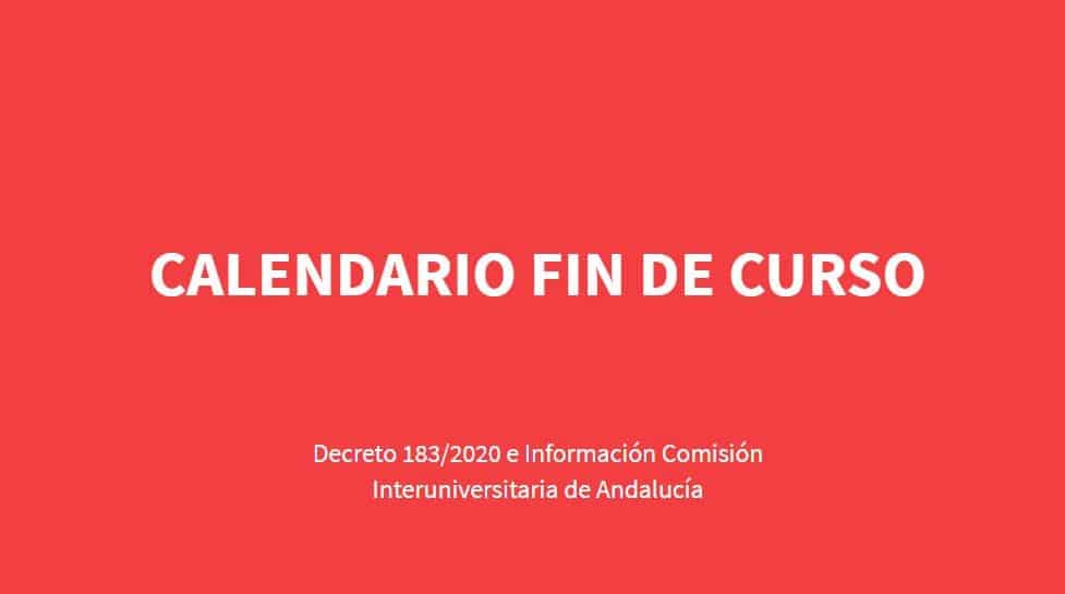 Calendario final del curso 2020/2021