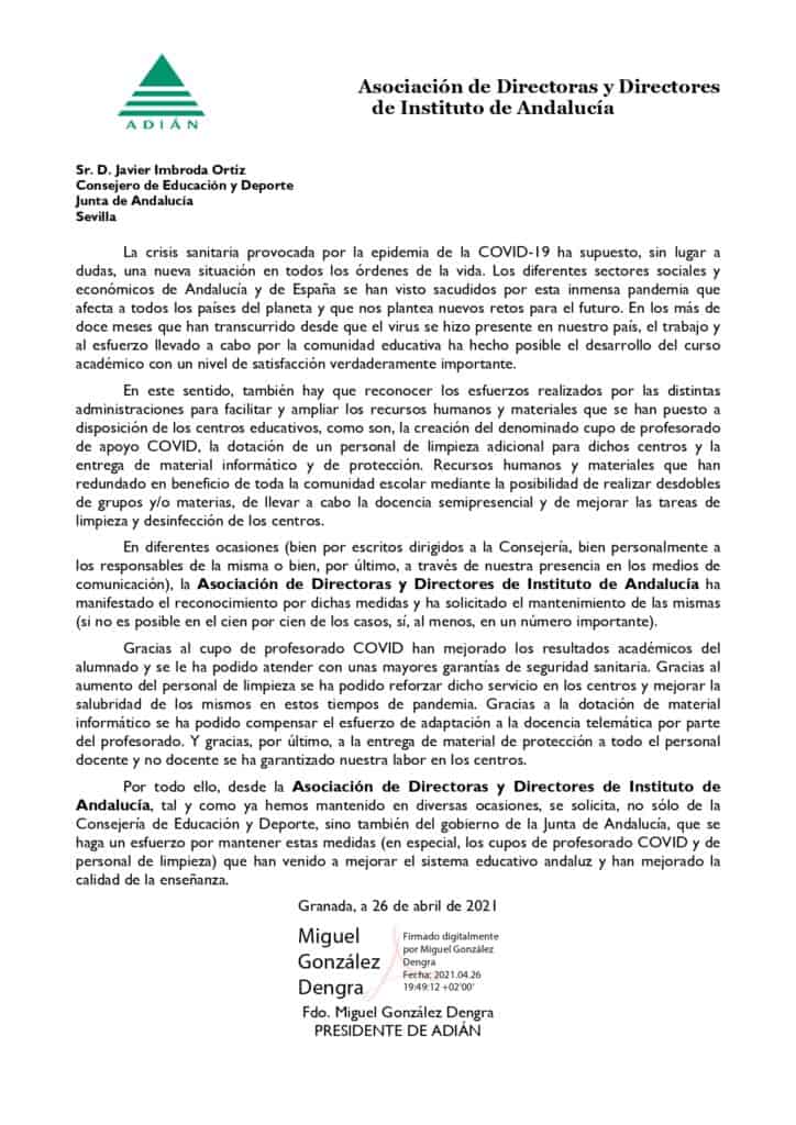 Comunicado recursos COVID