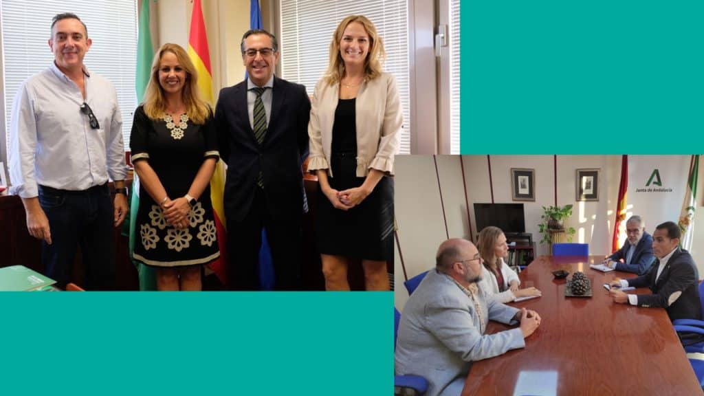 ADIÁN: Presentación de las coordinaciones provinciales de Málaga y Jaén a los respectivos Delegados Territoriales de Desarrollo Educativo y Formación Profesional.